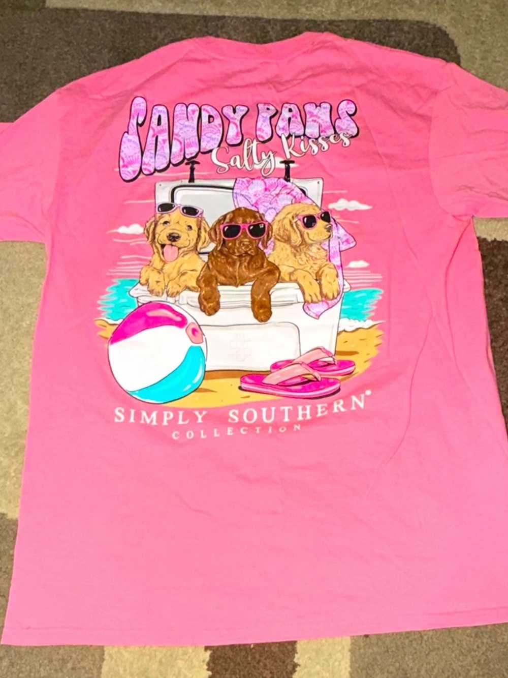 Simply Southern Pink Beach Pups Coverup